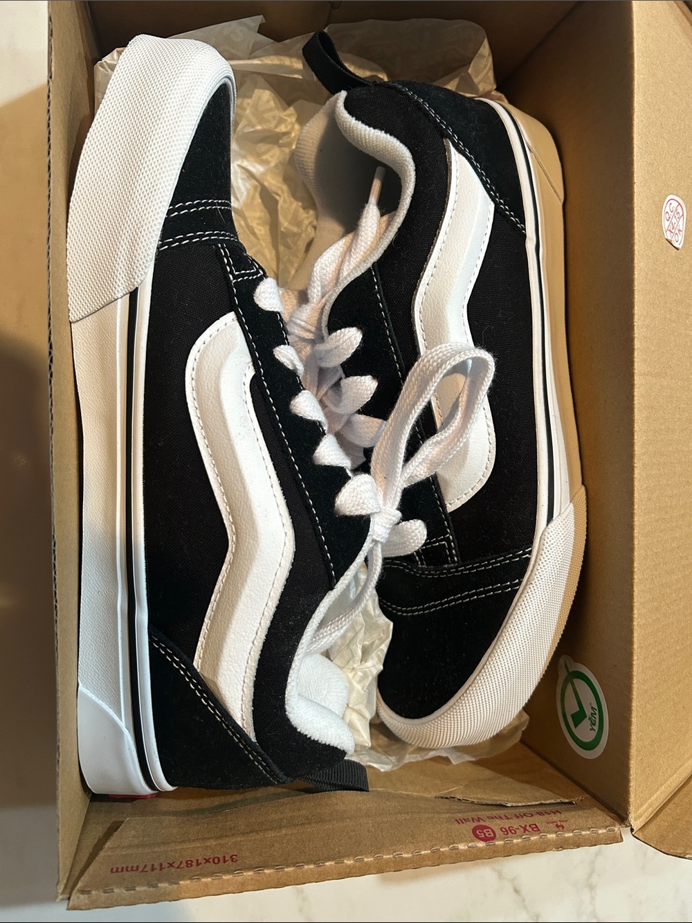 Vans Black and White Old Skool Low-Top Sneakers - Brand New and Never Worn